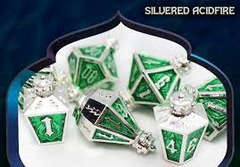 Foam Brain Games - Moonlight Lantern: Coppered Voidfire - Metal RPG Dice Set